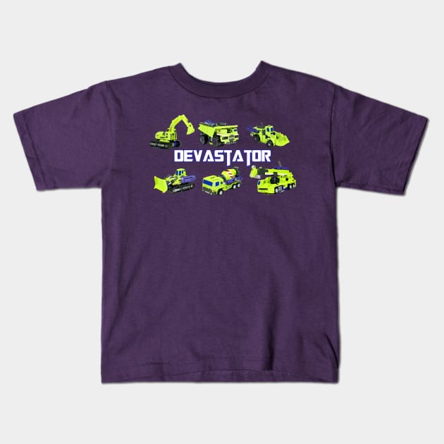 Devastator Kids T-Shirt by ningsitihar